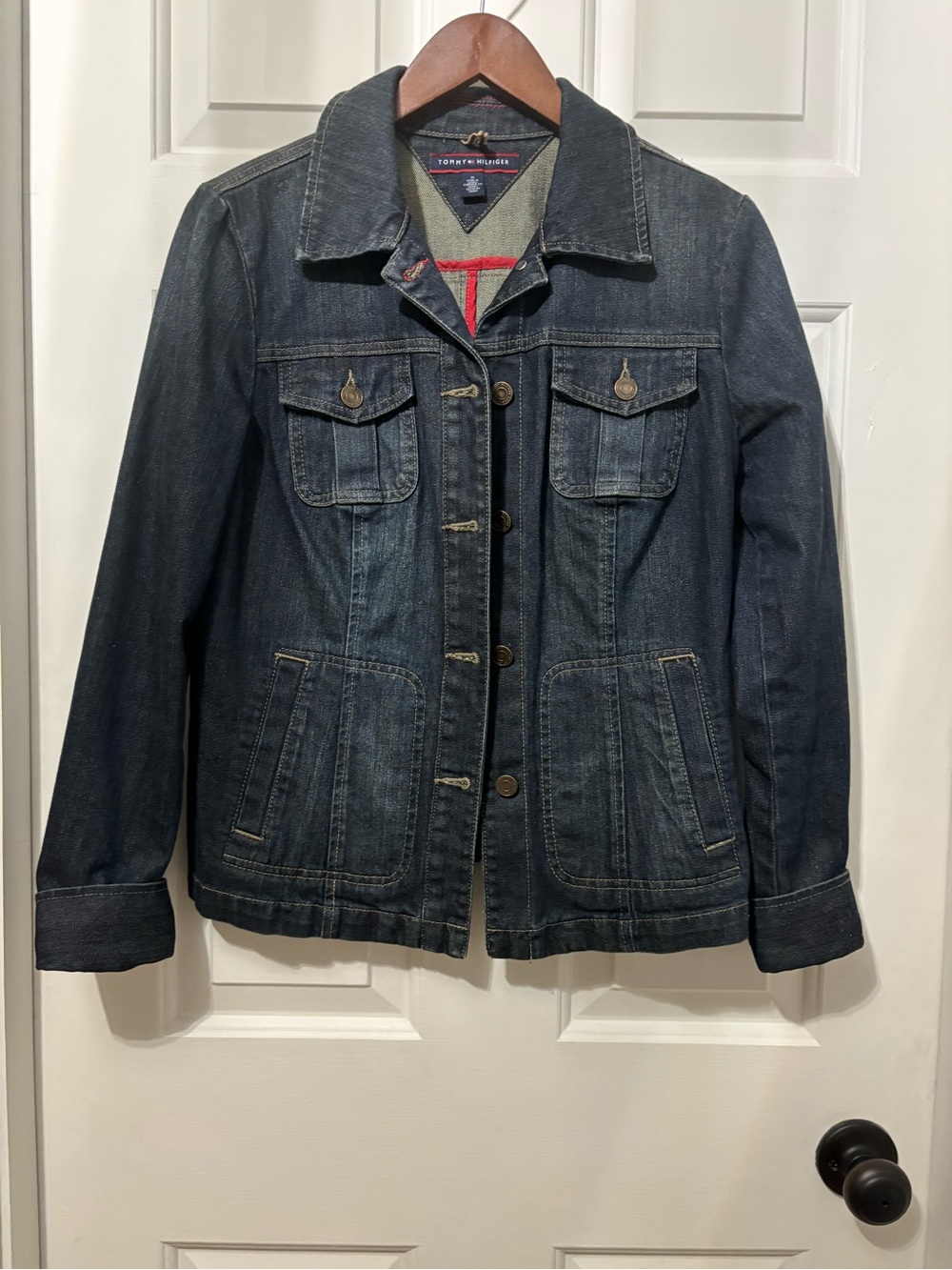 Tommy Hilfiger Women's Dark Indigo Denim Jacket